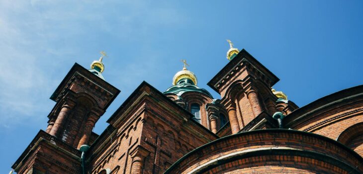 low angle shot of a cathedral